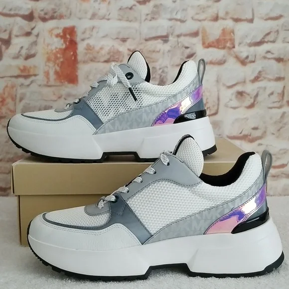 New Michael Kors Ballard Colorblock Nylon Sneakers - Picture 4 of 13